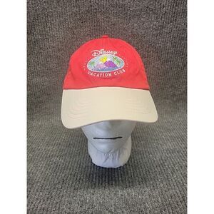 Disney Vacation‎ Club Member Exclusive Hat Walt Disney World Red Adjustable Hat
